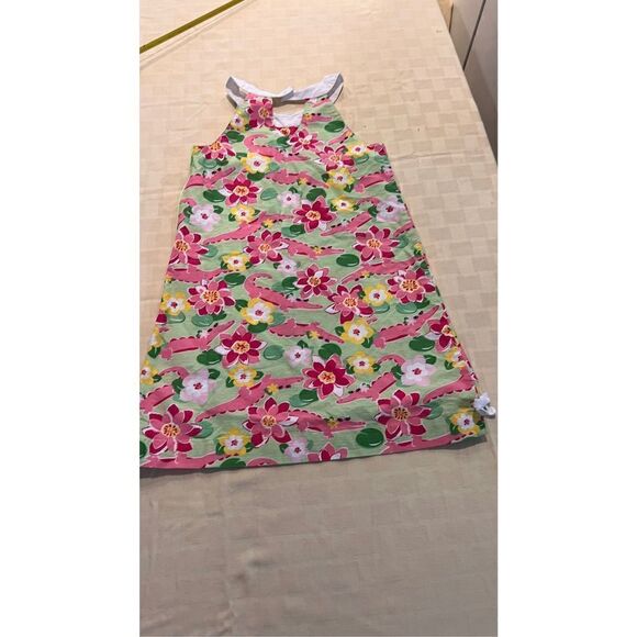 GYMBOREE GIRLS FLORAL ALLIGATOR FLORAL DRESS SIZE 10 - Picture 7 of 8